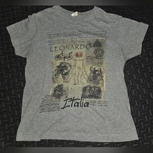 Vintage Leonardo Da Vinci Graphic Unisex Tshirt